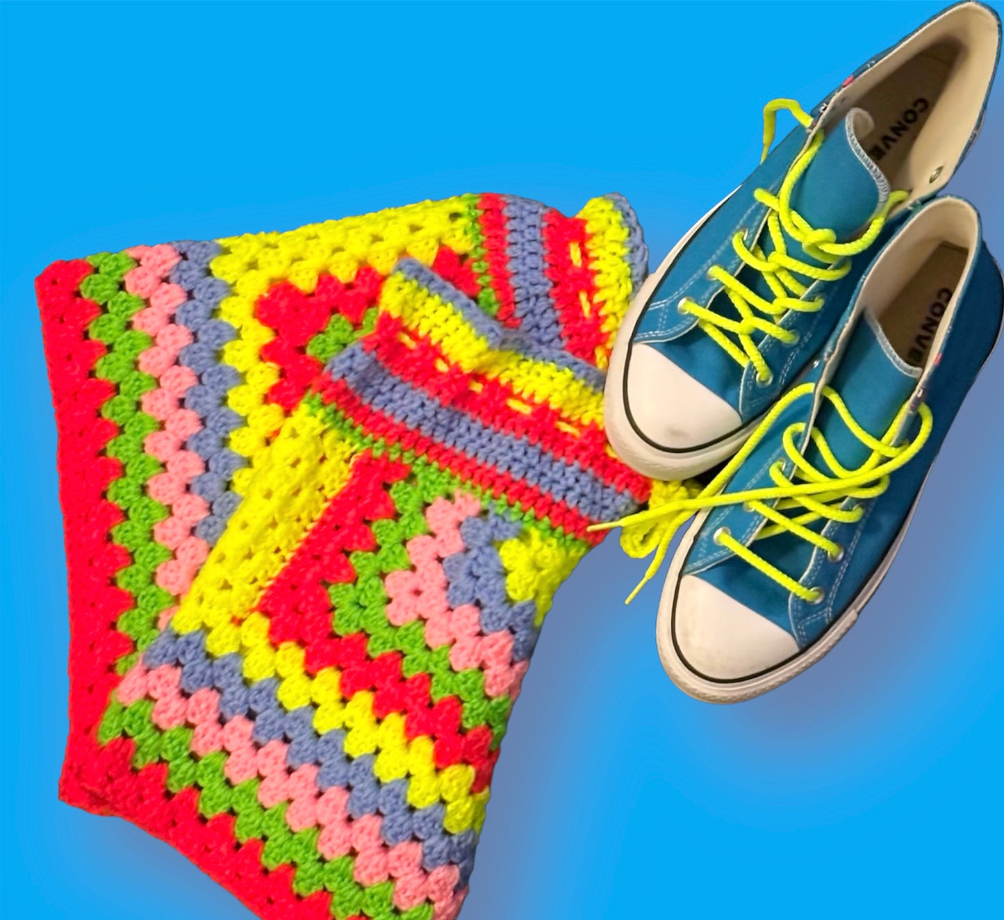 Custom Crochet Drawstring Shorts