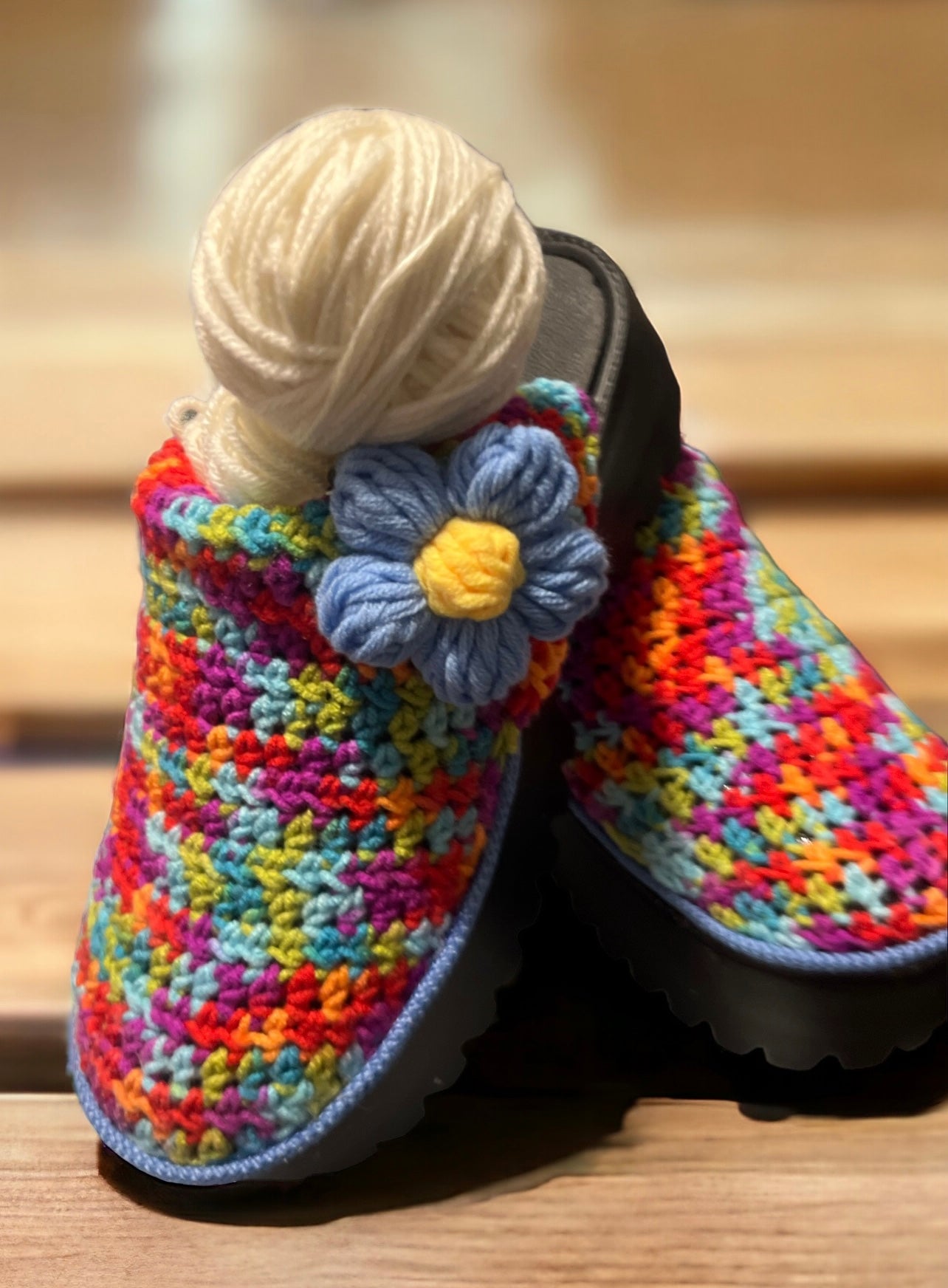 Custom Crochet Clogs (choose your own colors)