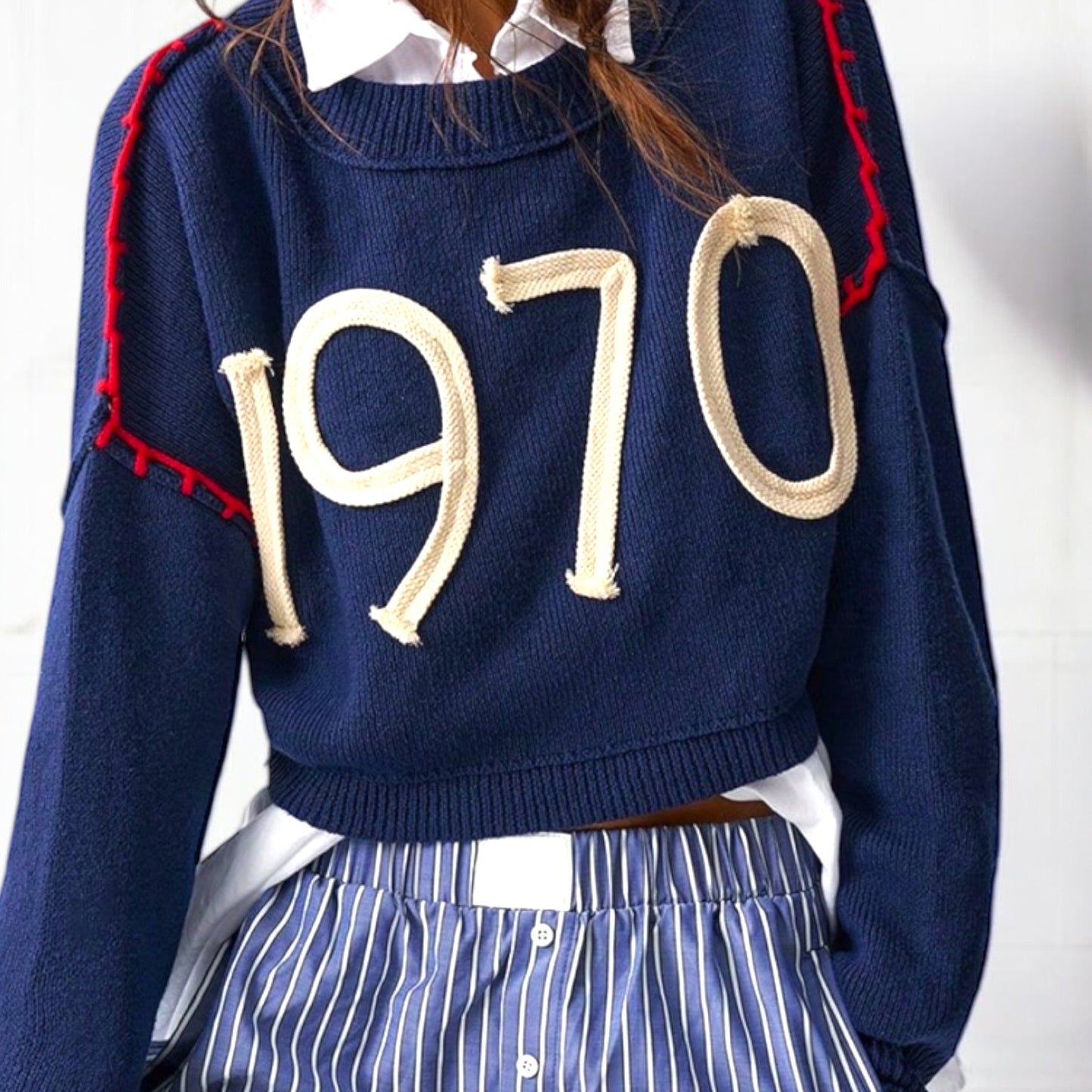Piped Sweater/Sweatshirt…Custom made