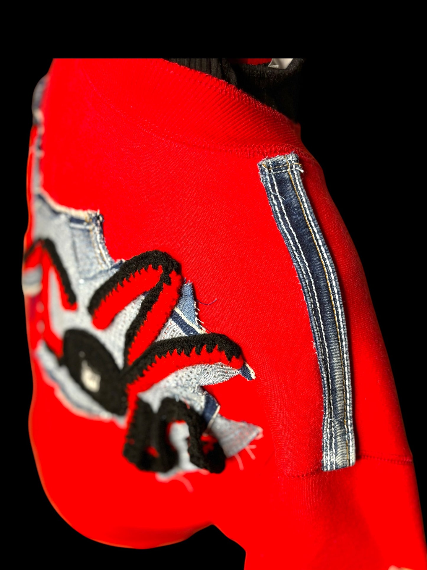 Custom Belt loop and Denim Team Varsity Jacket