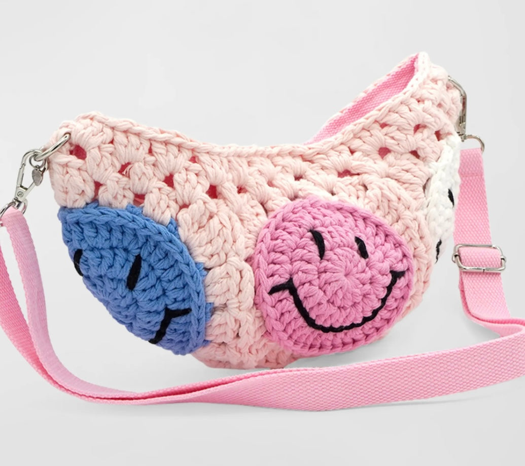 Happy Face Cross Body Purse