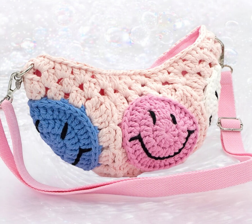 Happy Face Cross Body Purse