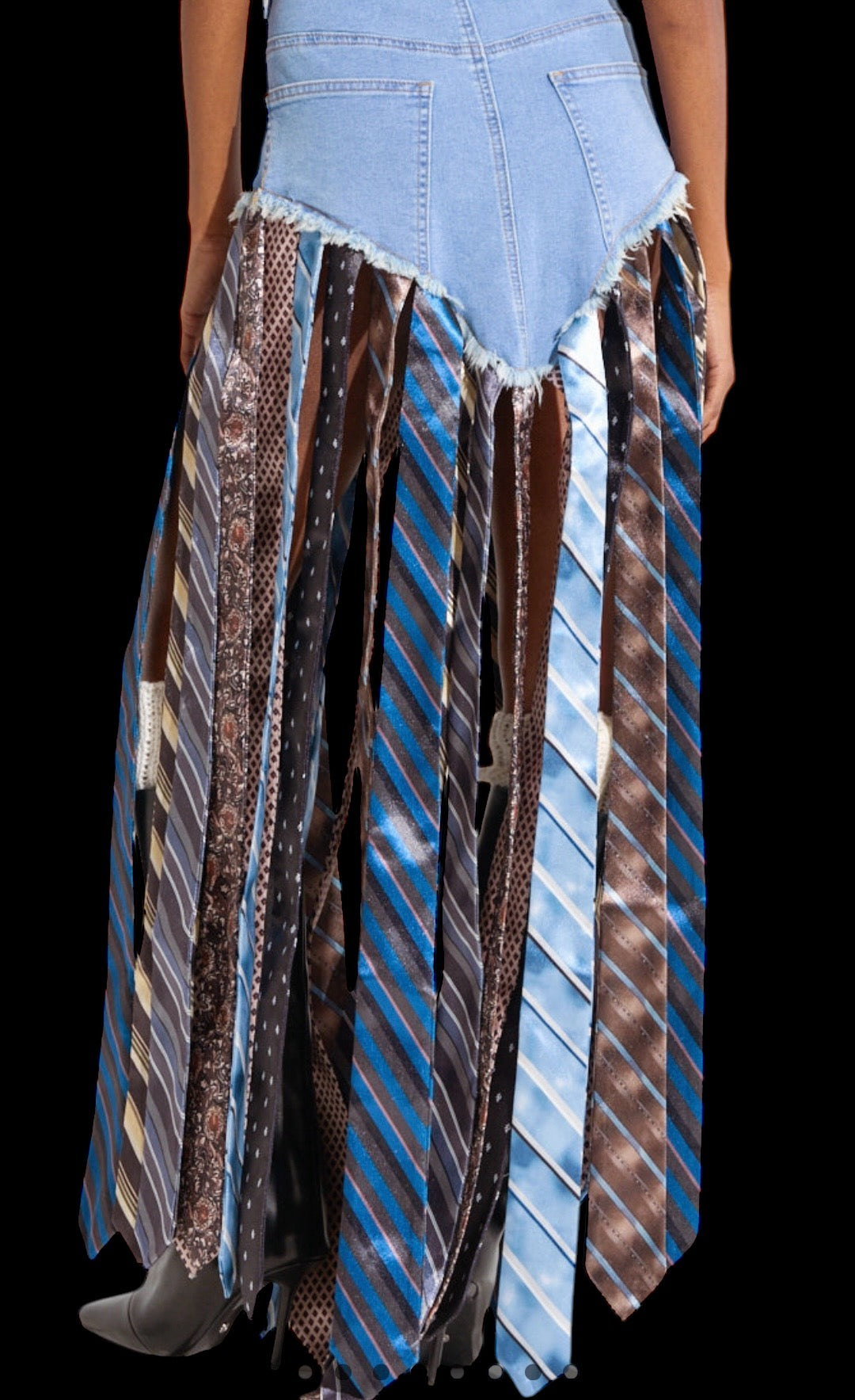 Tie me up Denim Skirt