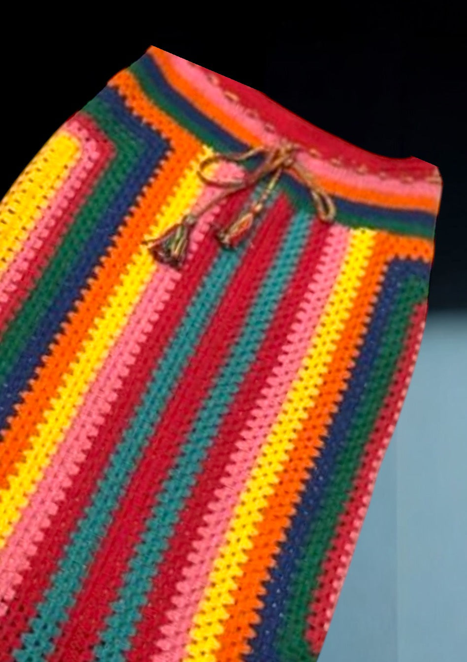 Blanket Square Crochet Skirt
