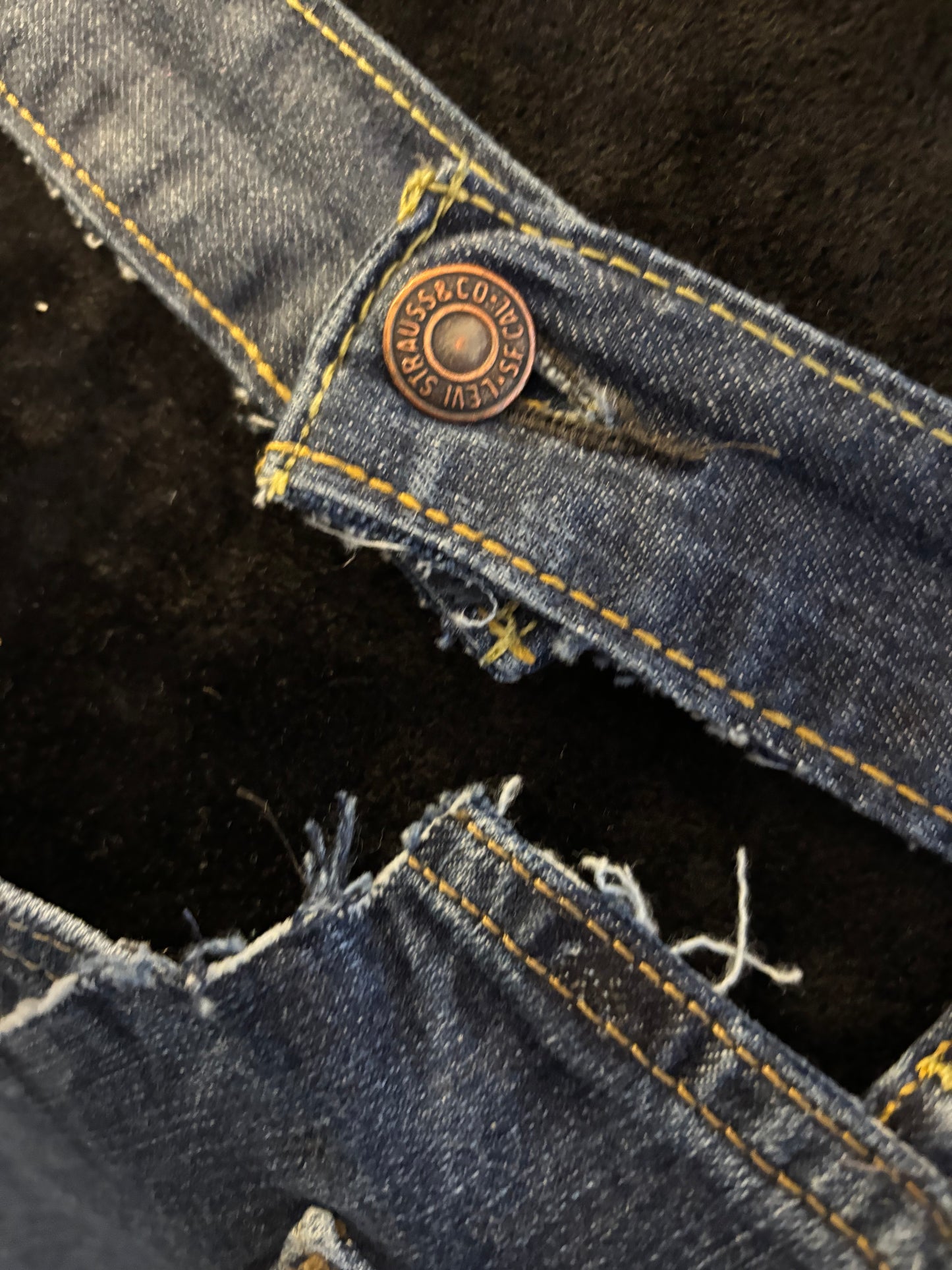 Custom Made Denim Bustier Top