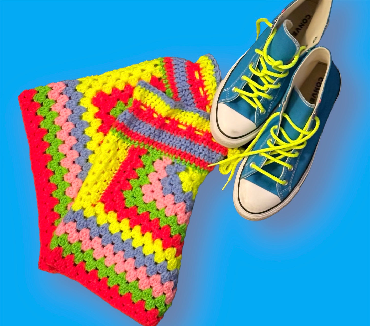 Custom Crochet Drawstring Shorts