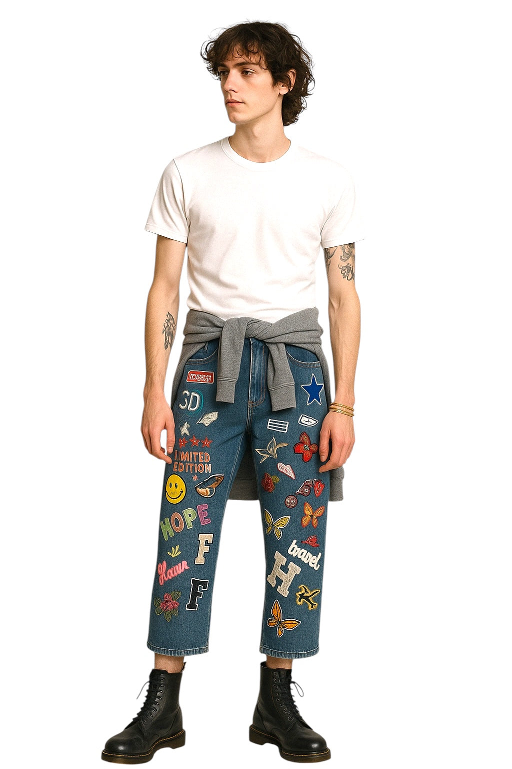 Custom Unisex Patch Jeans