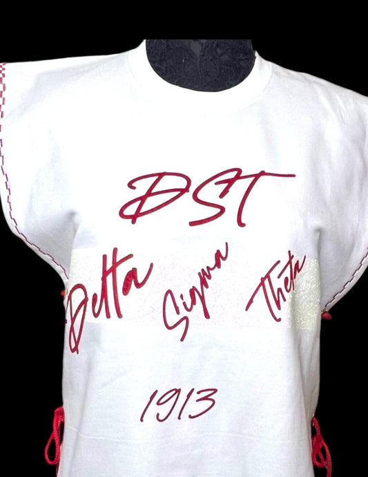 DST lace up sweatshirt