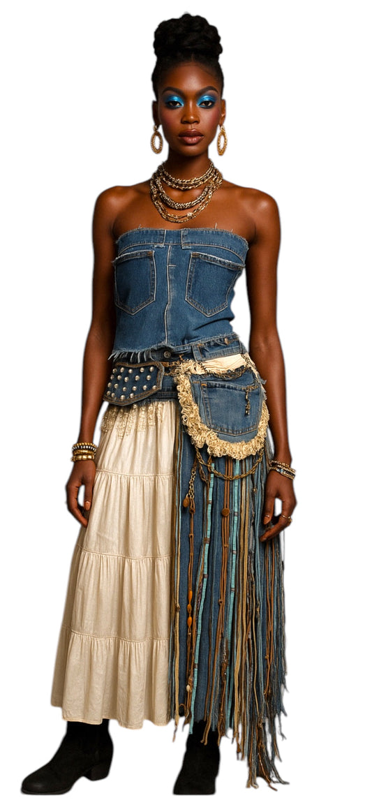 Custom made Eclectic Flare Belt